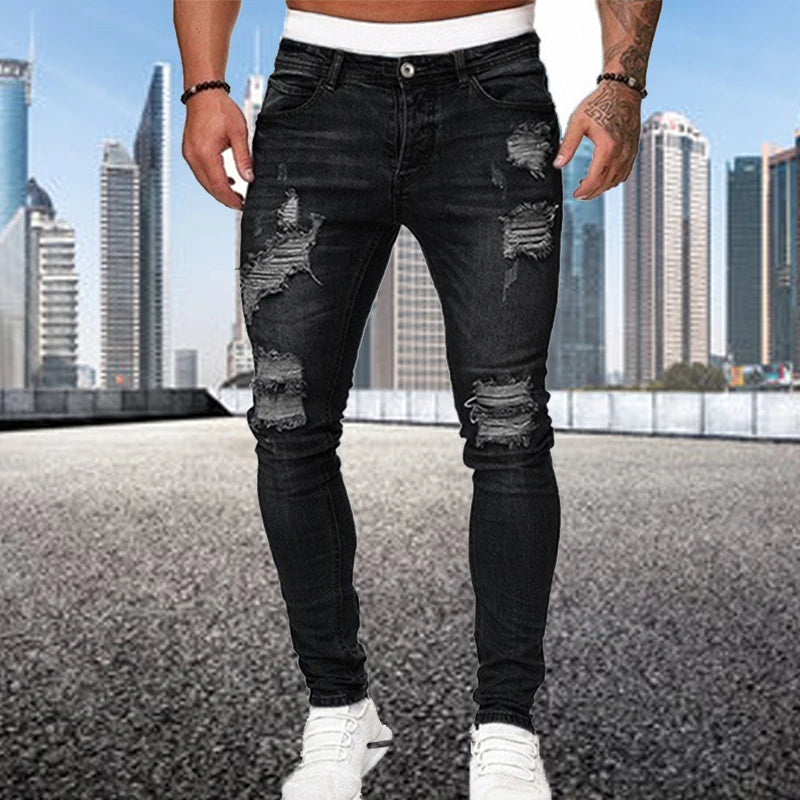 Men's Ripped Skinny Jeans