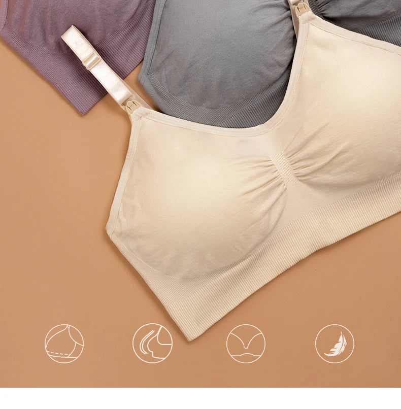 Plus Size Seamless Nursing Bra