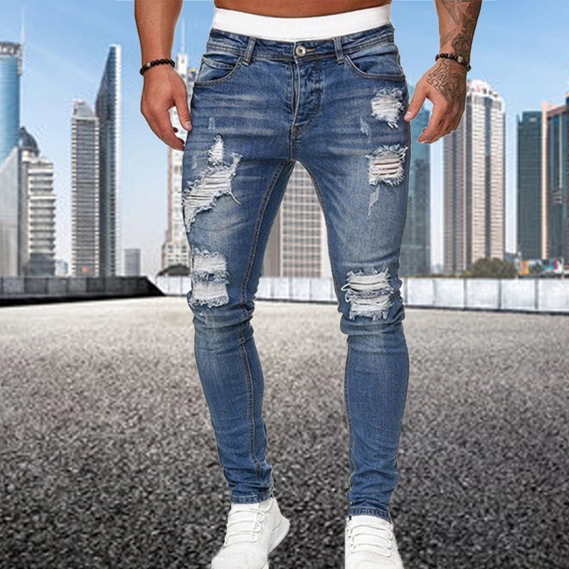 Men's Ripped Skinny Jeans
