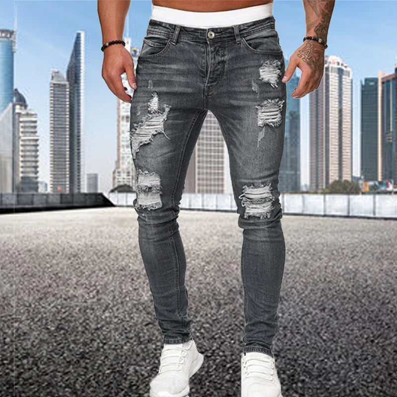 Men's Ripped Skinny Jeans