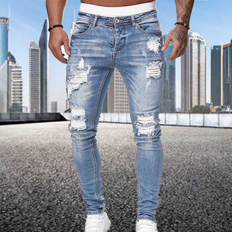 Men's Ripped Skinny Jeans