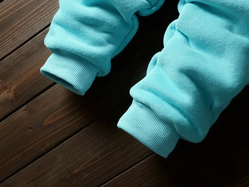 Baby Fleece Hooded Outfit Set