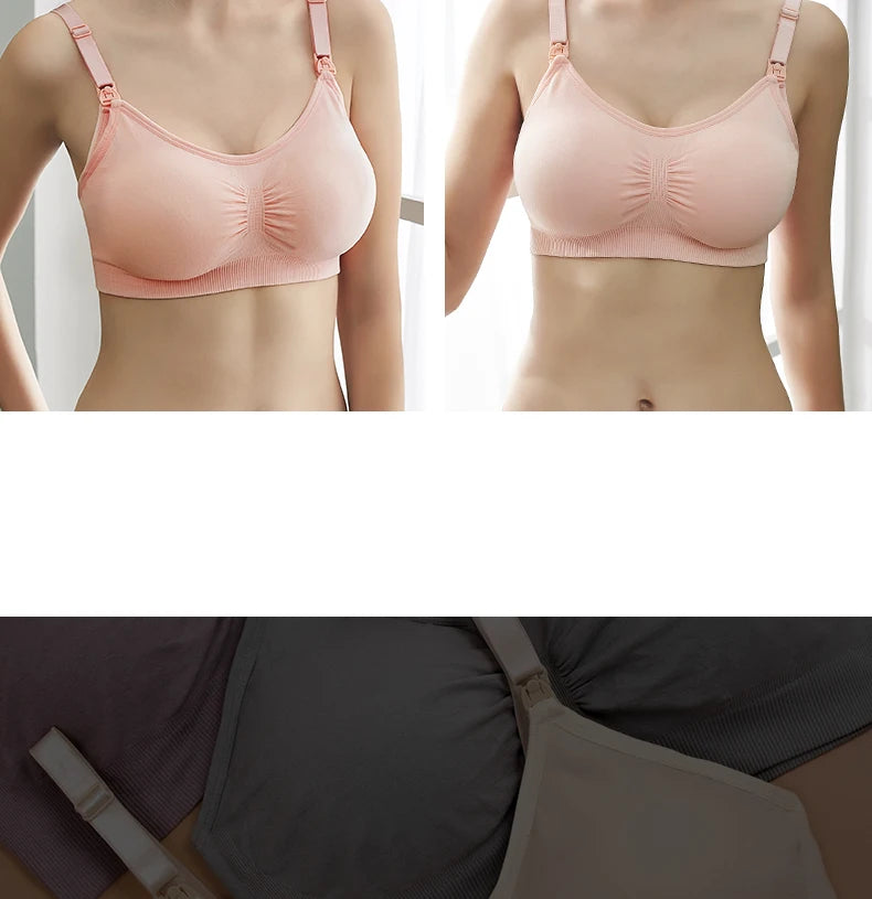 Plus Size Seamless Nursing Bra