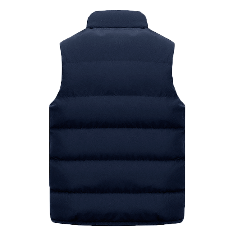 Men's Warm Zip-Up Sleeveless Vest