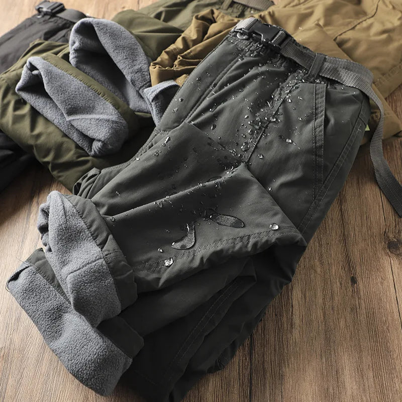 Men's Fleece-Lined Waterproof Work Pants