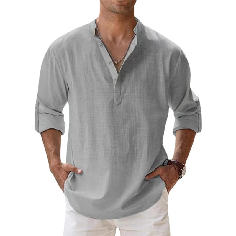 Men's Cotton Linen Casual Shirt