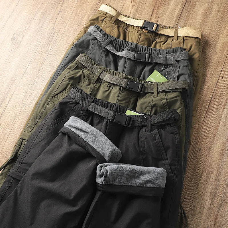 Men's Fleece-Lined Waterproof Work Pants
