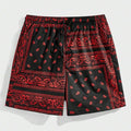 Men's Hawaiian Print Swim Trunks