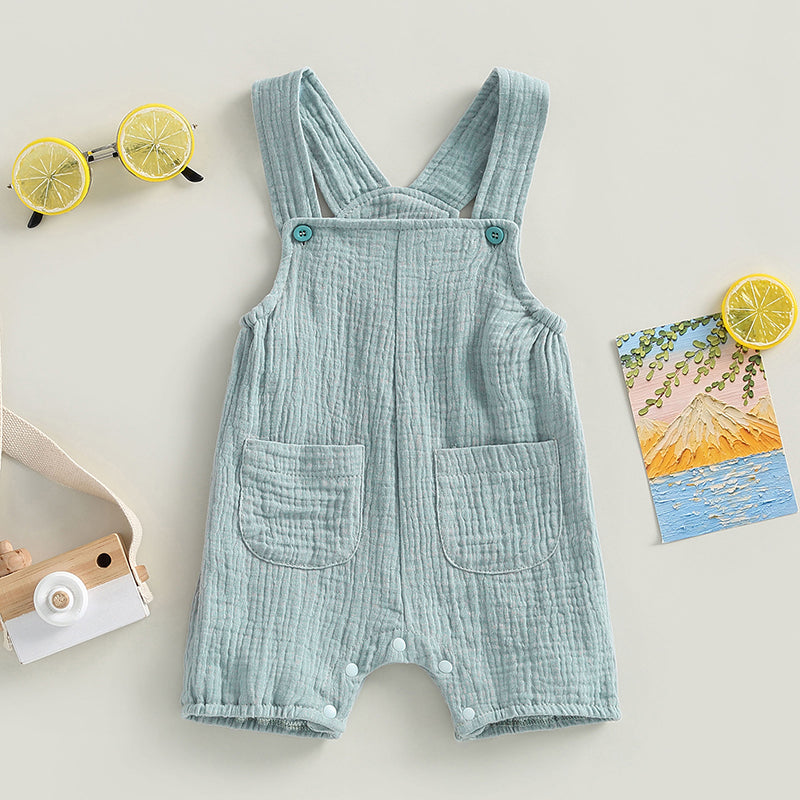 Newborn Baby Suspender Romper