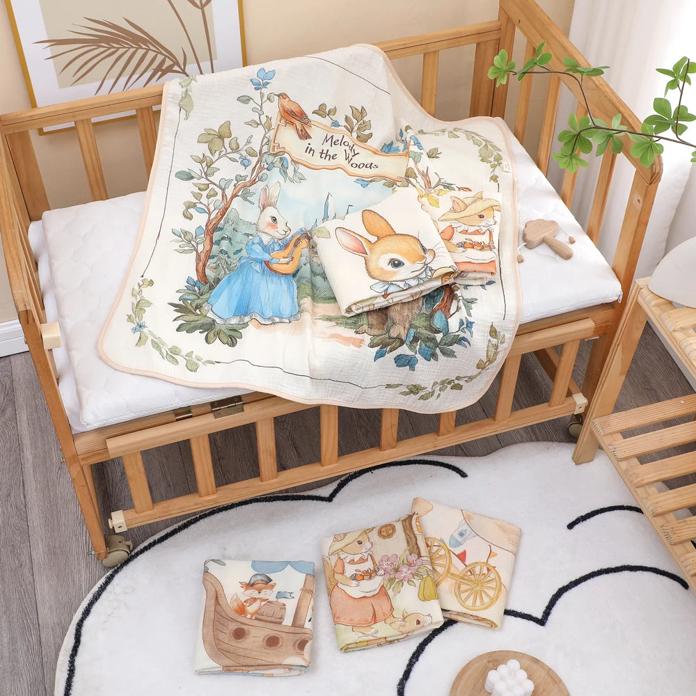 Soft Cotton Baby Bath Towel & Blanket
