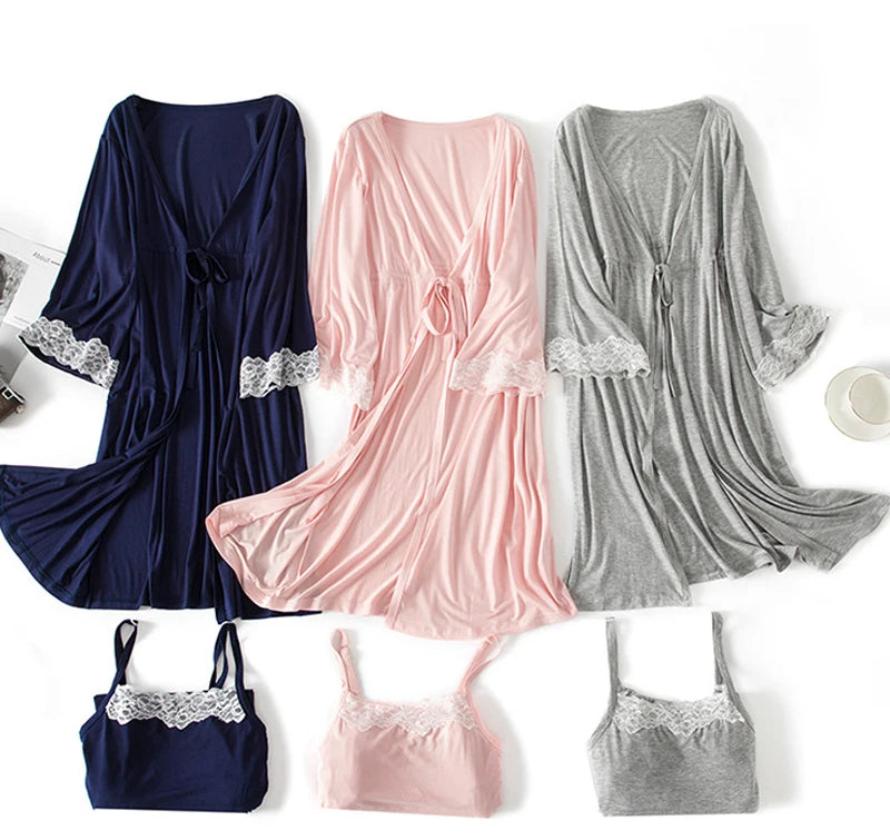 Maternity Hospital Robe & Nursing Nightgown
