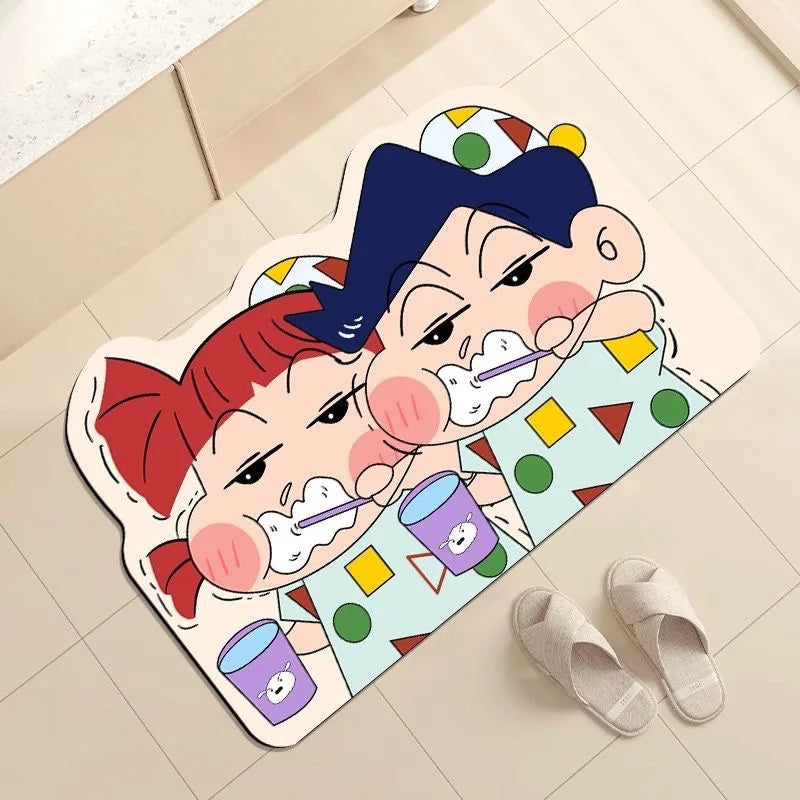 Quick-Dry Anime Bath Mat