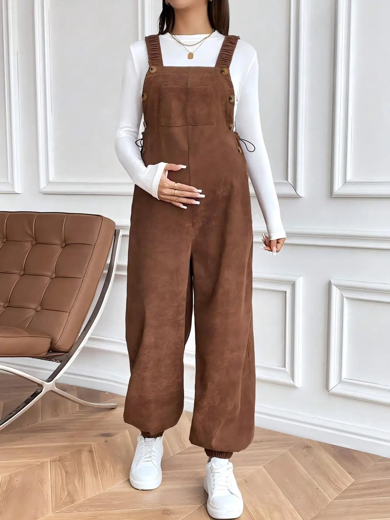 Maternity Corduroy Overalls