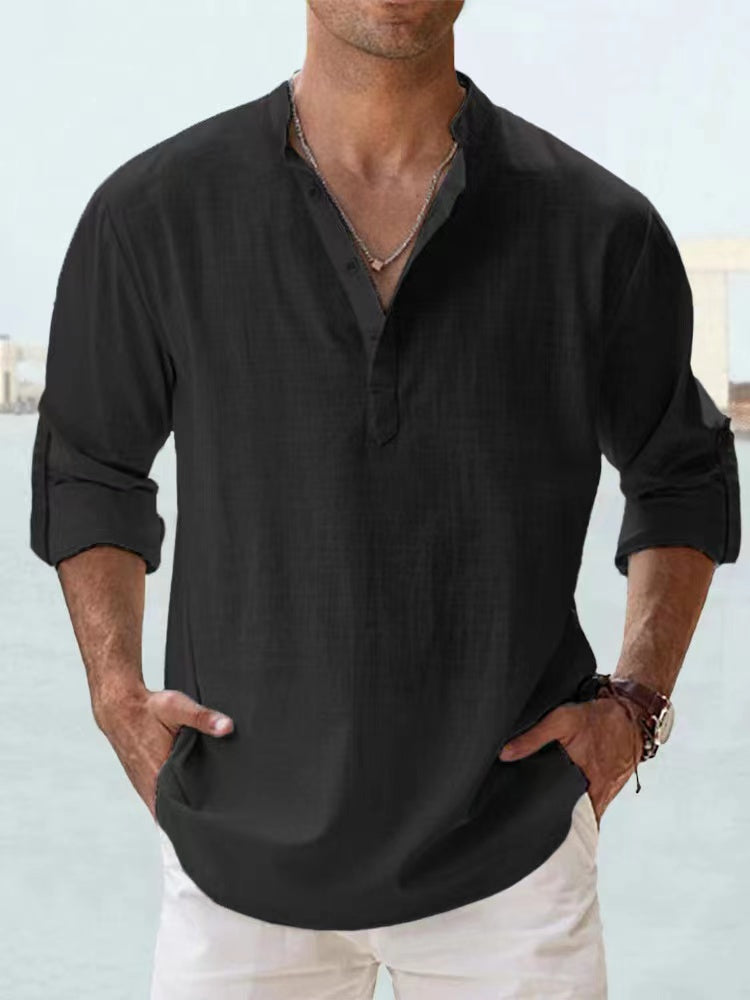 Men's Cotton Linen Casual Shirt