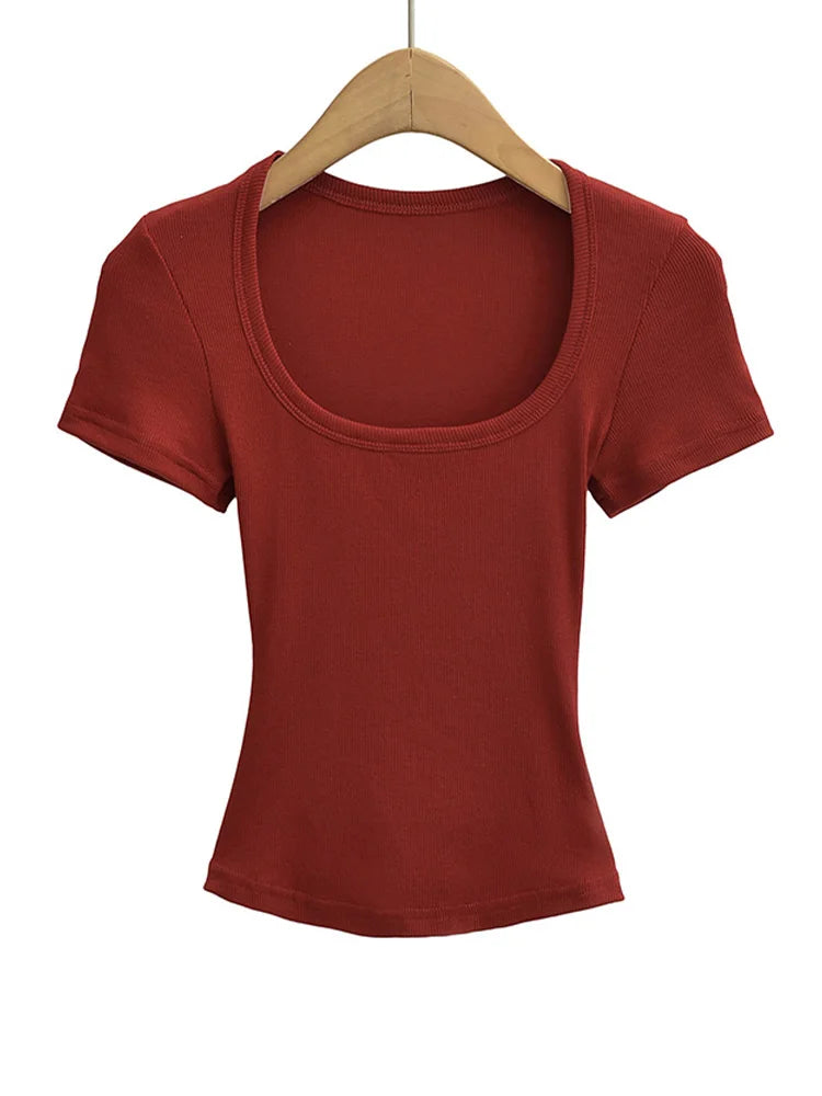Women's Square Neck Crop Top