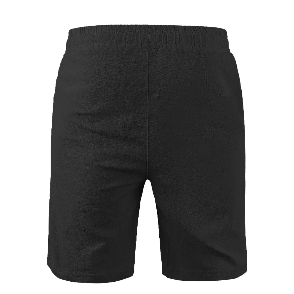 Men's Cotton Linen Drawstring Shorts
