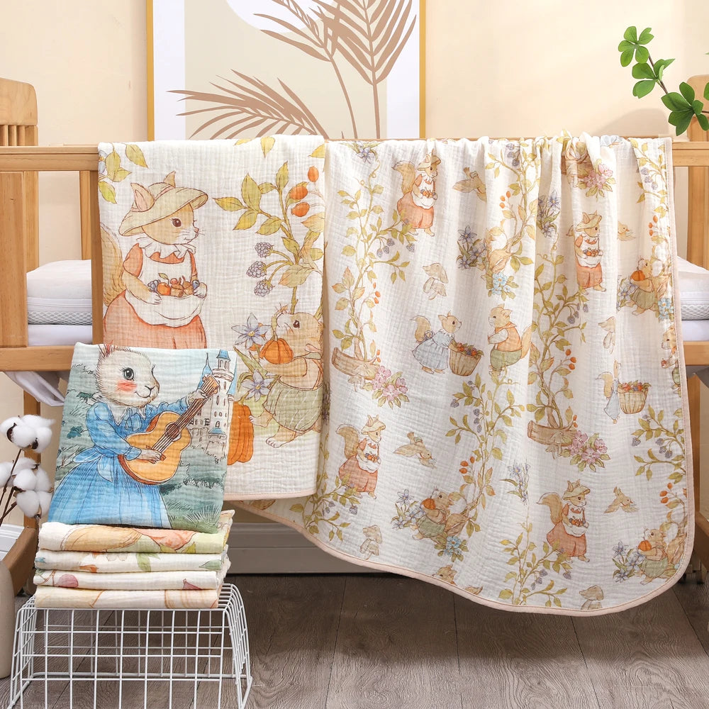 Soft Cotton Baby Bath Towel & Blanket