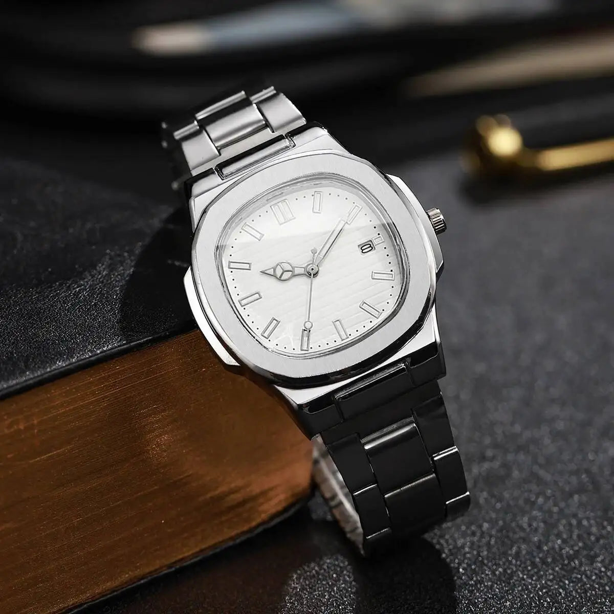 Men's Luxury Square Dial Quartz Watch