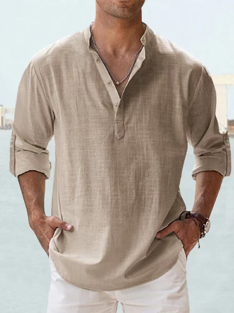 Men's Cotton Linen Casual Shirt