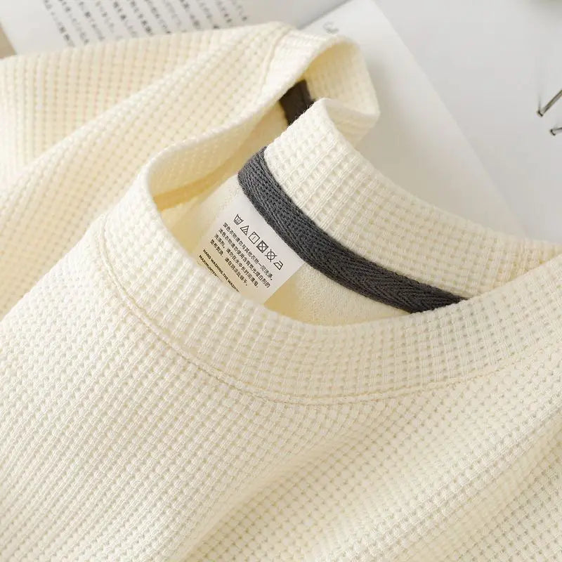 Men's Breathable Waffle Crew Neck Tee