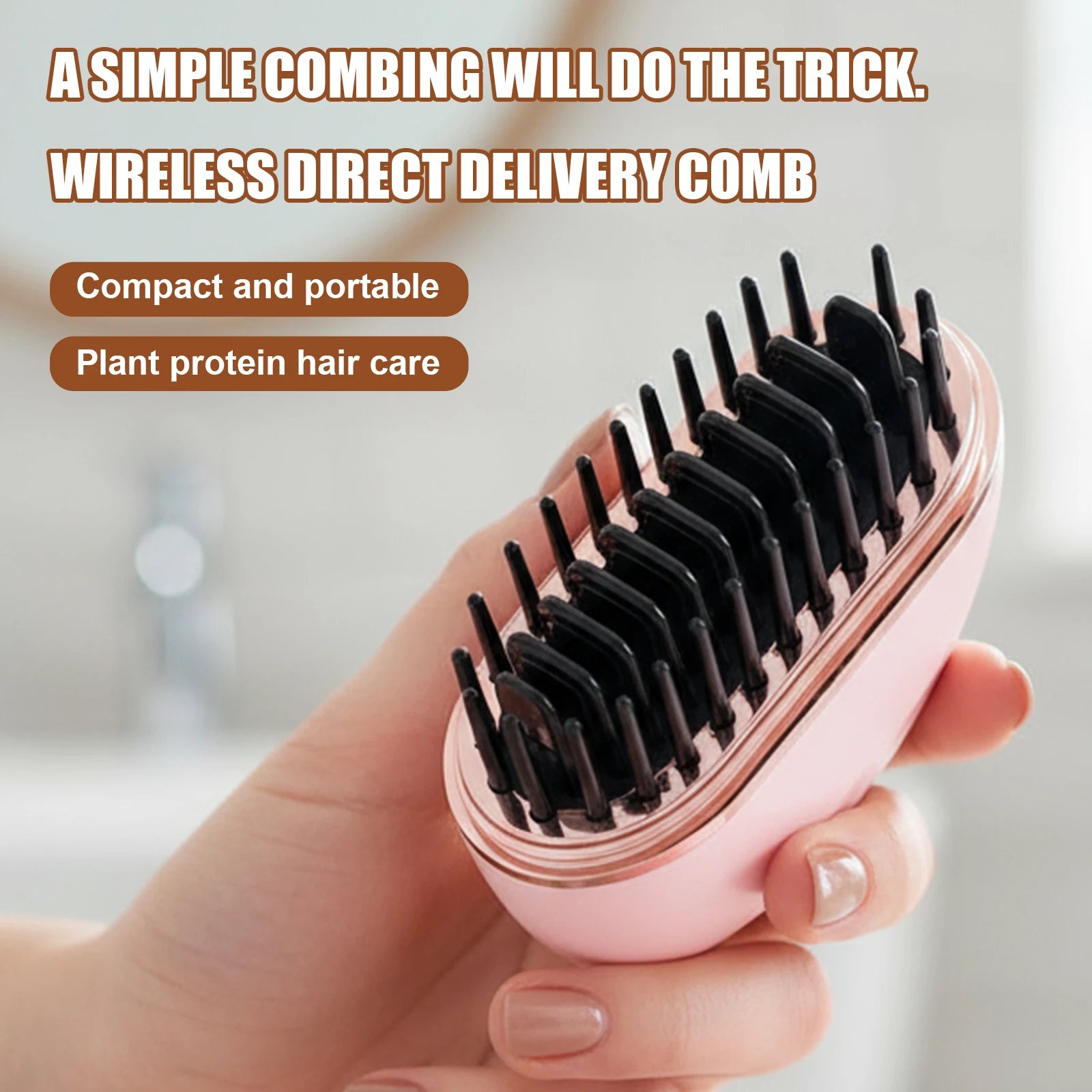 Cordless Mini Hair Straightening Brush
