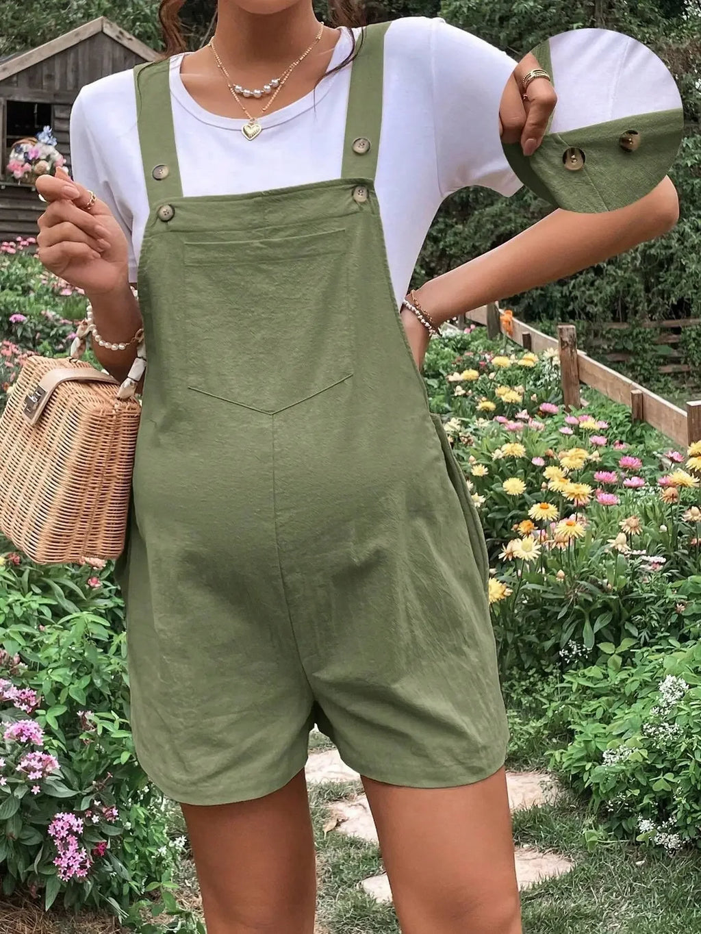 Maternity Cotton Jumpsuit