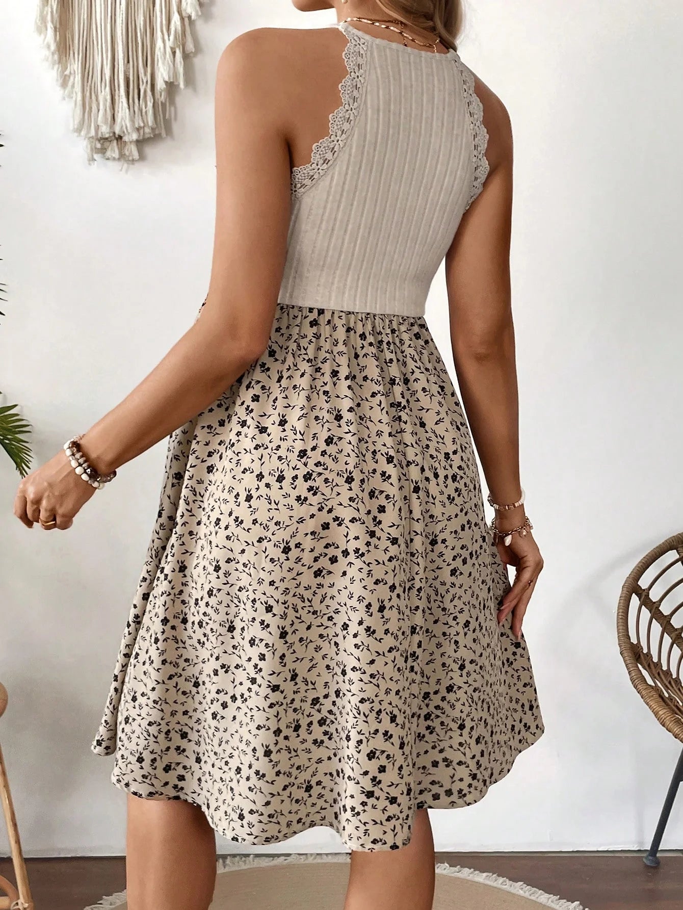 Bohemian Lace Maternity Dress