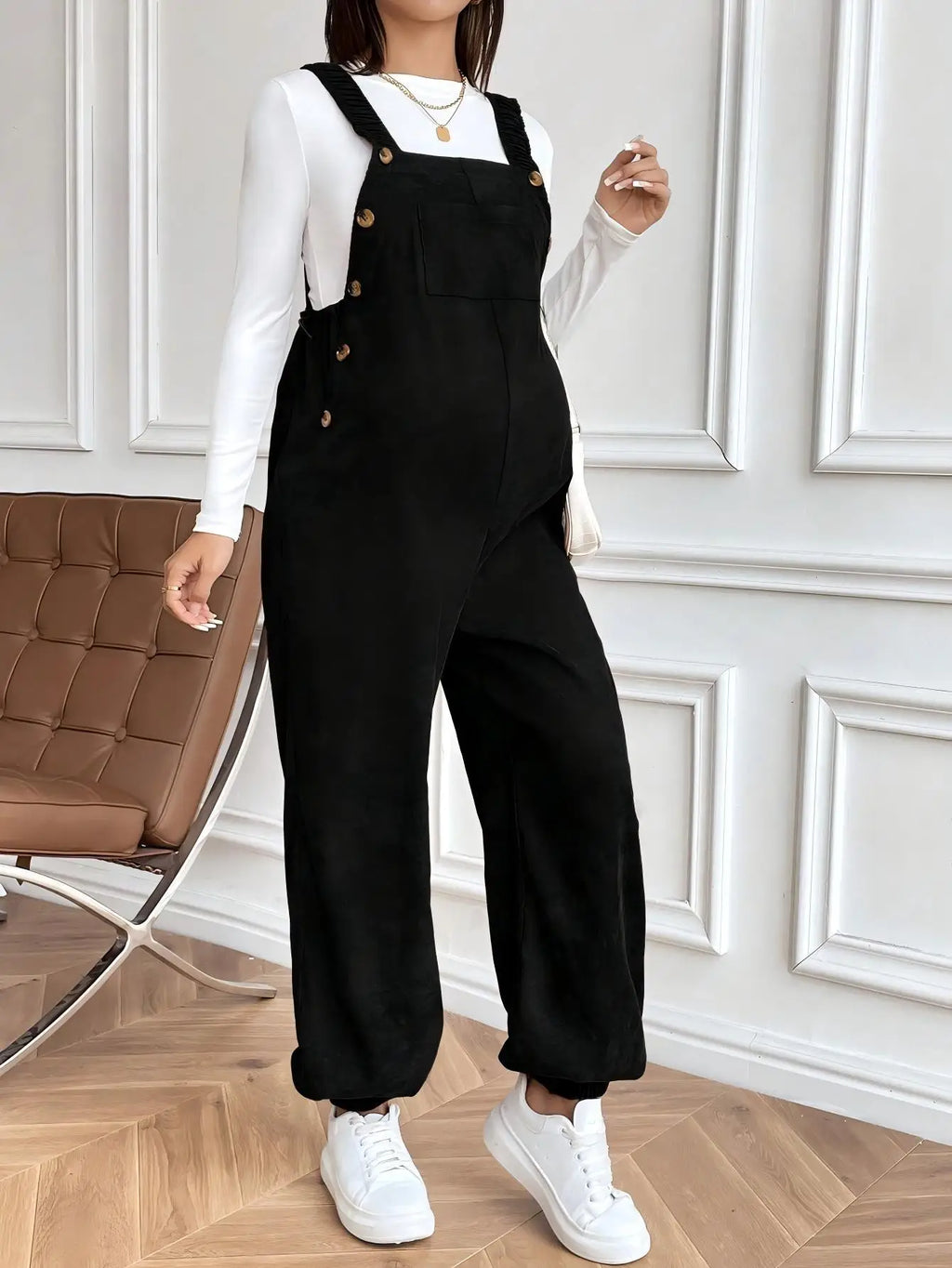 Maternity Corduroy Overalls