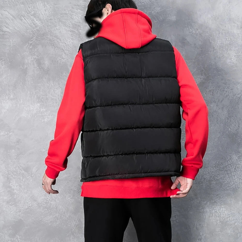 Men's Warm Zip-Up Sleeveless Vest