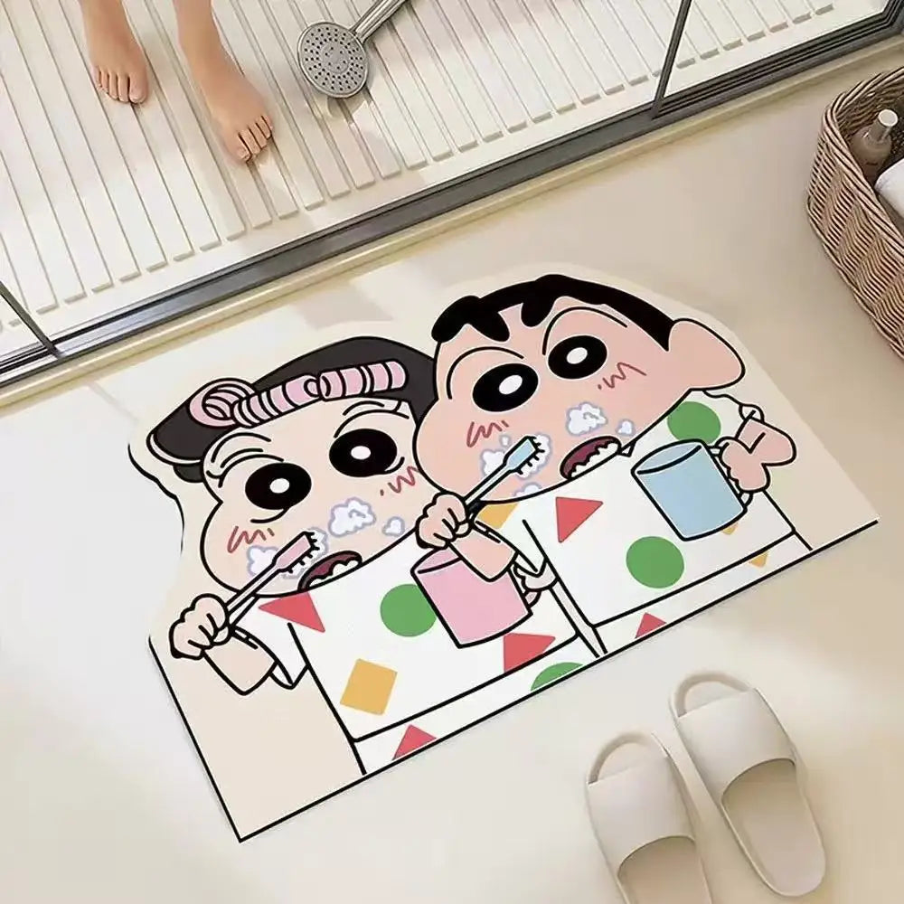 Quick-Dry Anime Bath Mat