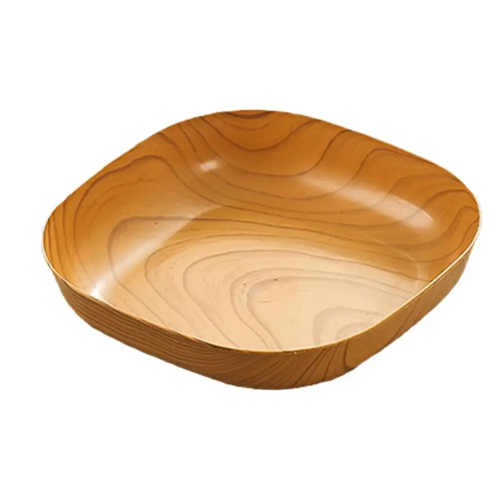Japanese Wood Grain Square Plate