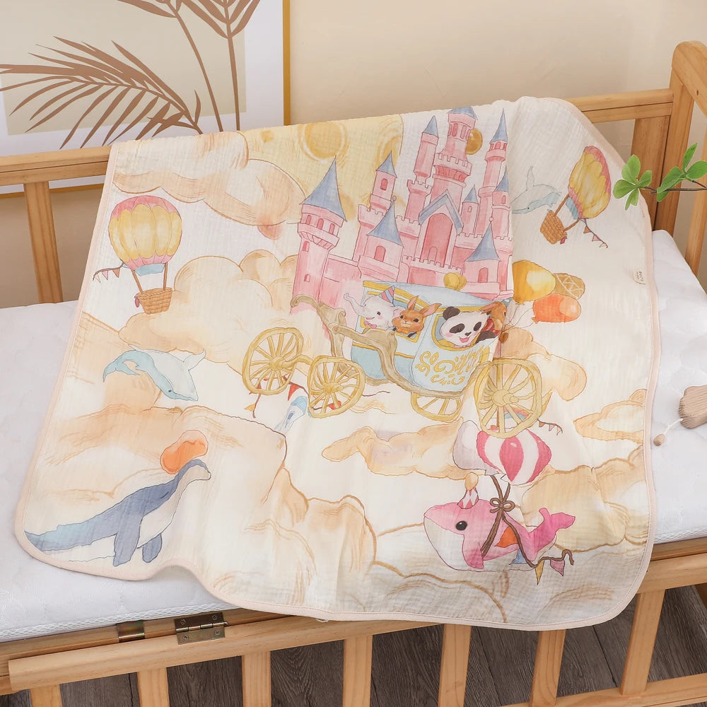 Soft Cotton Baby Bath Towel & Blanket
