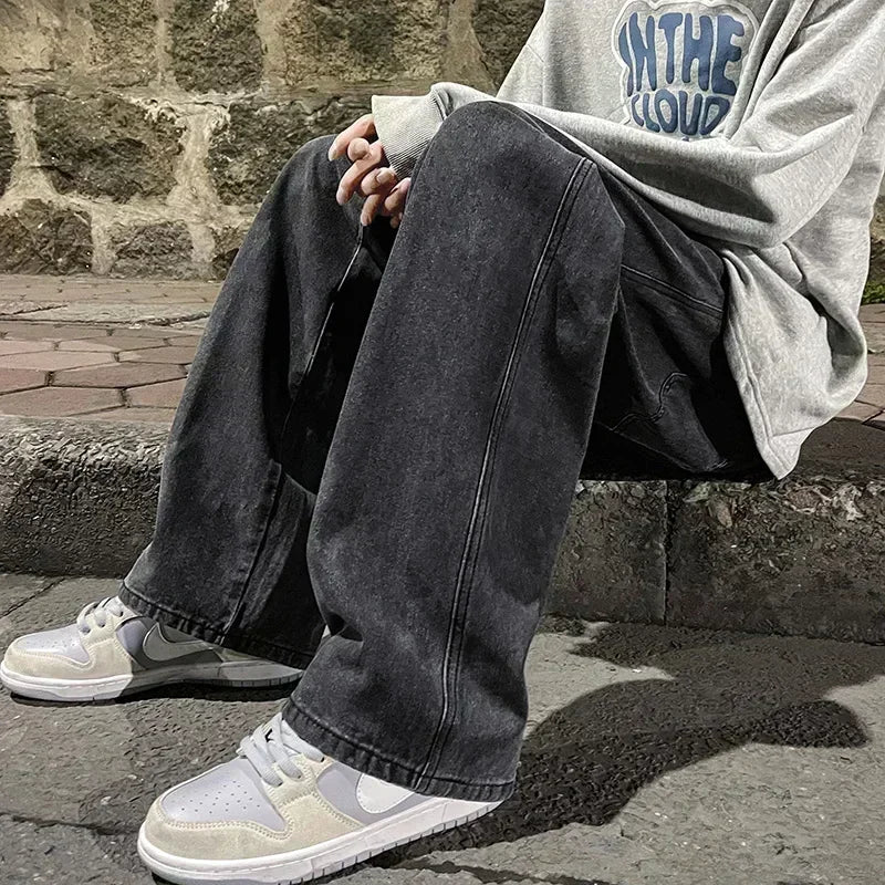 Men's Loose Straight Leg Jeans