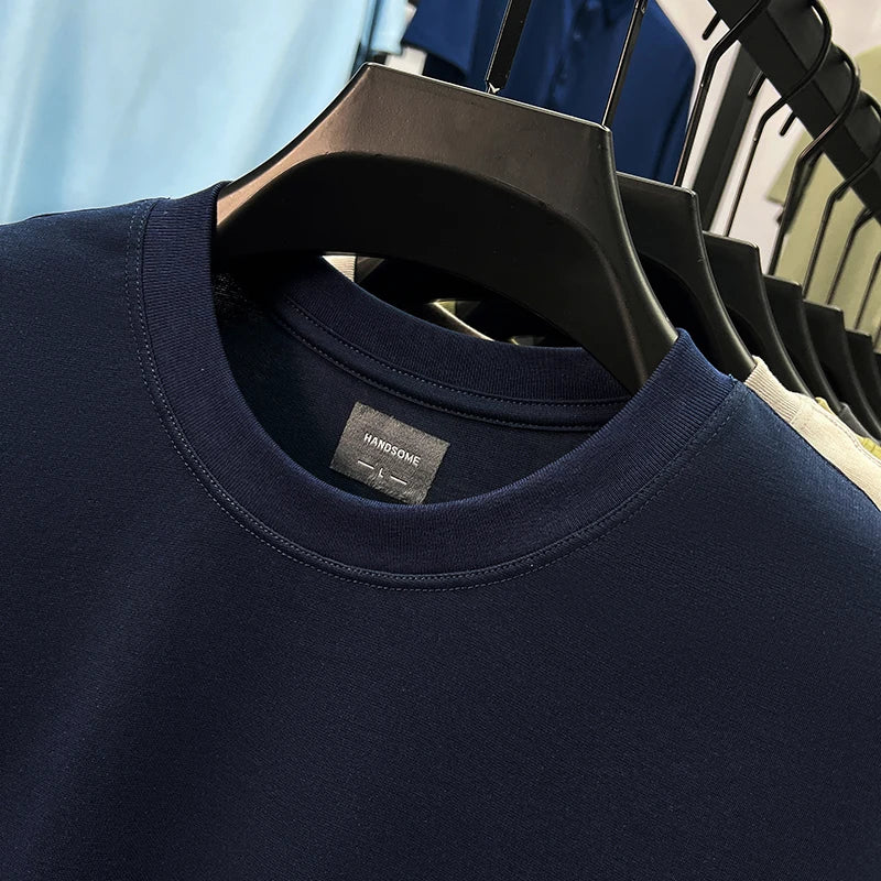Men's Premium Embroidered Cotton T-Shirt