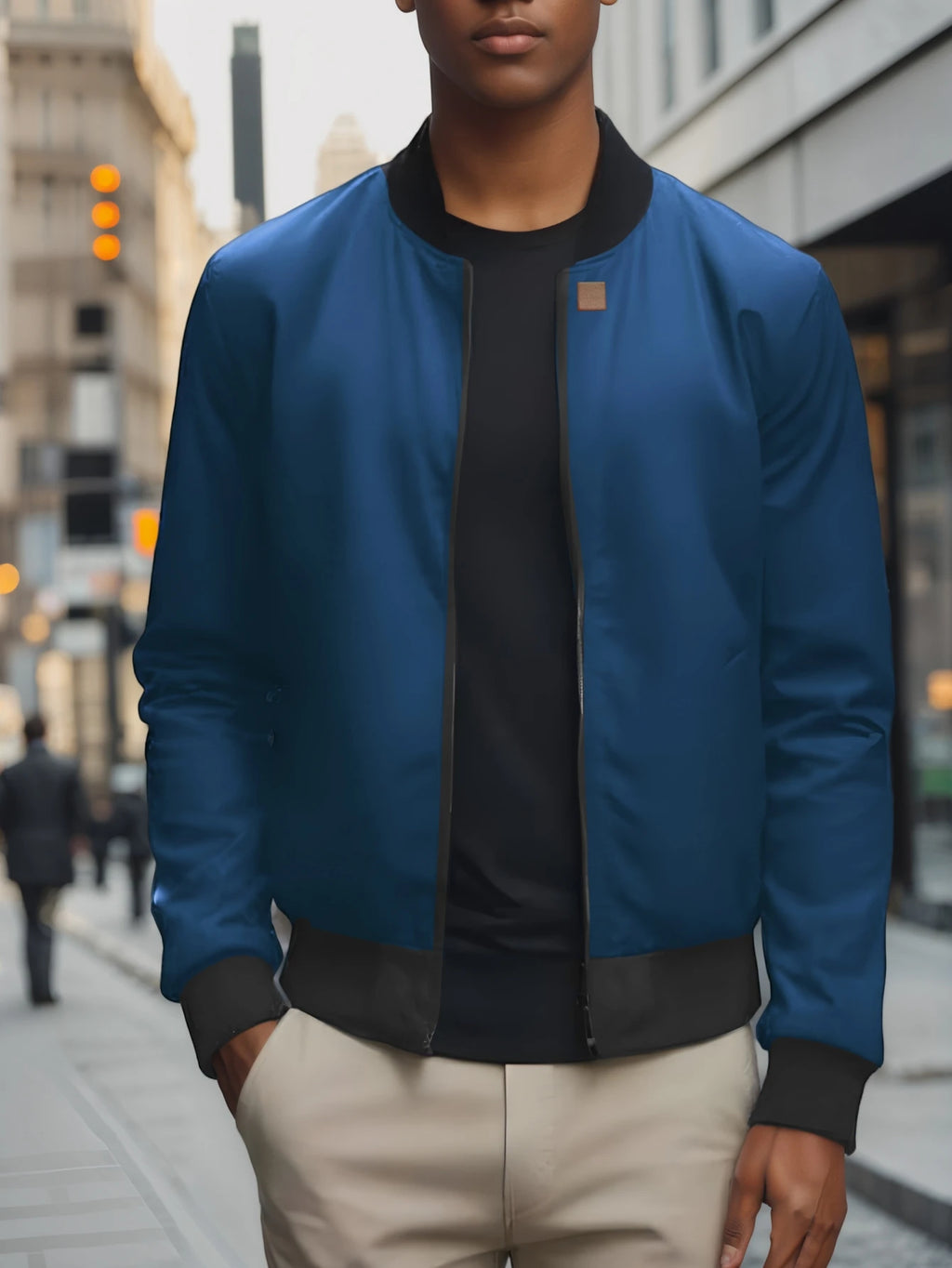 Men's Casual Baseball Collar Jacket