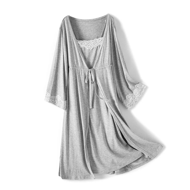 Maternity Hospital Robe & Nursing Nightgown