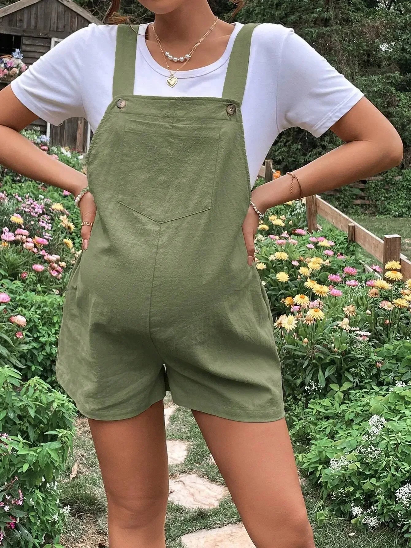 Maternity Cotton Jumpsuit