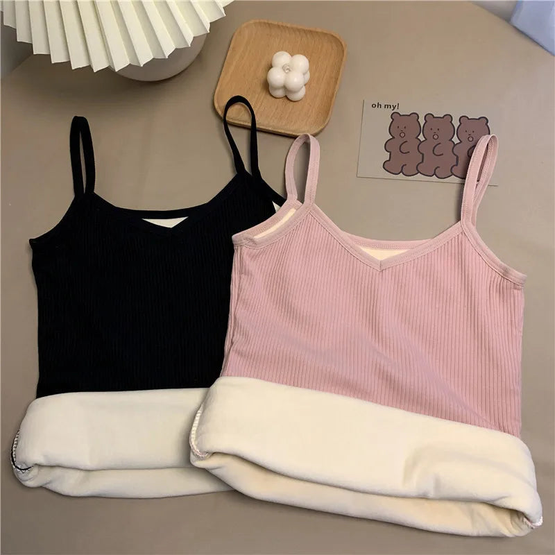 Women's Thermal Velvet Sleeveless Top