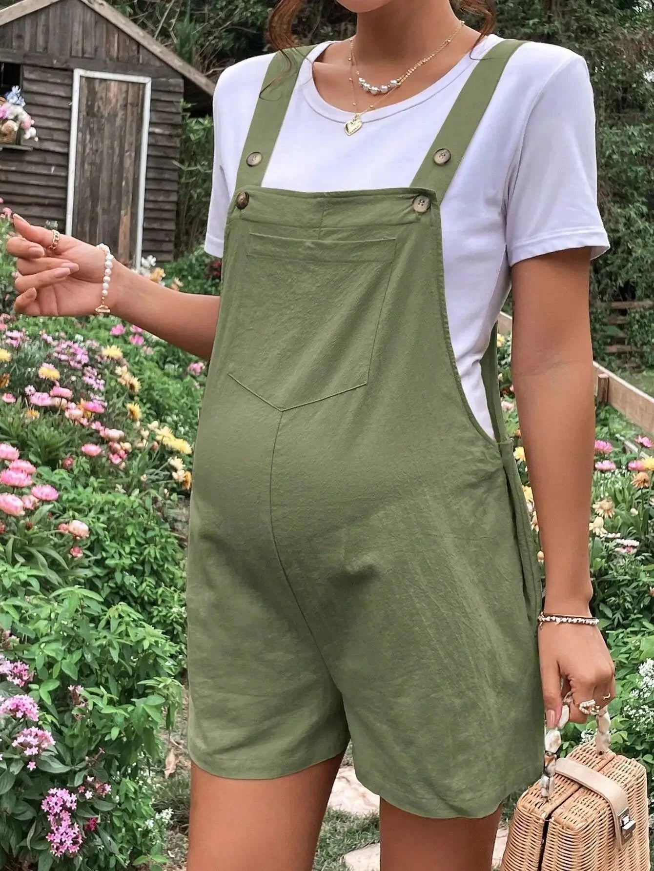 Maternity Cotton Jumpsuit