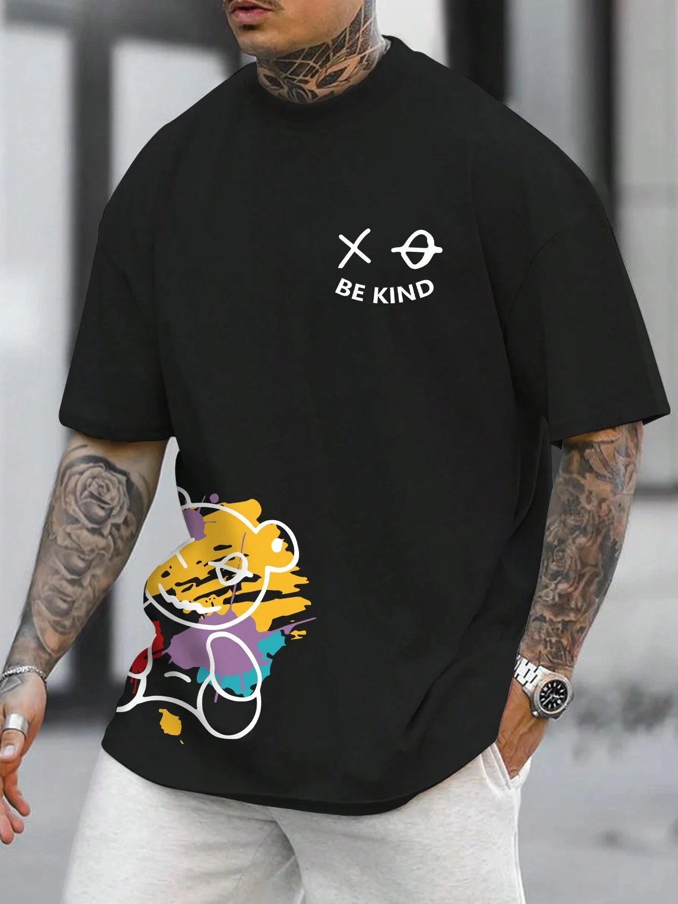 Men's BE KIND Graphic Cotton Tee