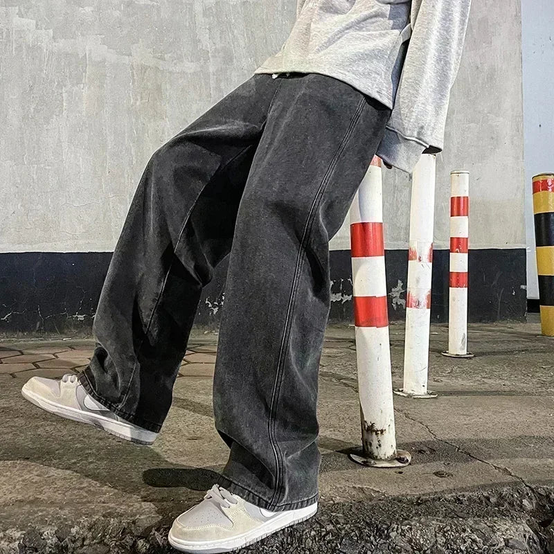 Men's Loose Straight Leg Jeans