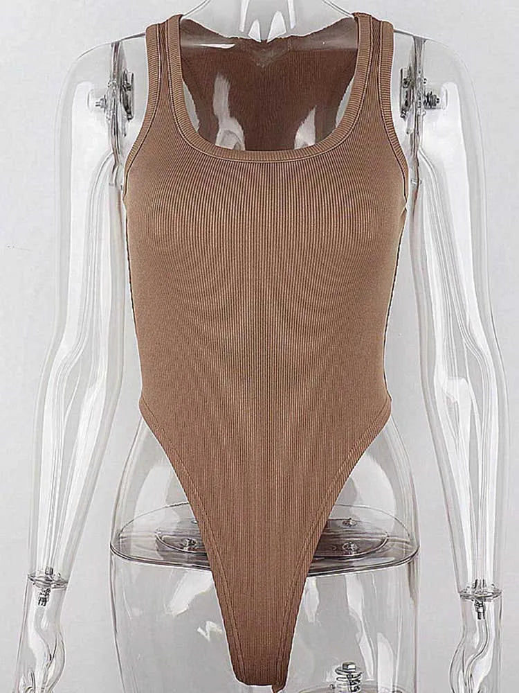 Women's Off-Shoulder Halter Bodysuit