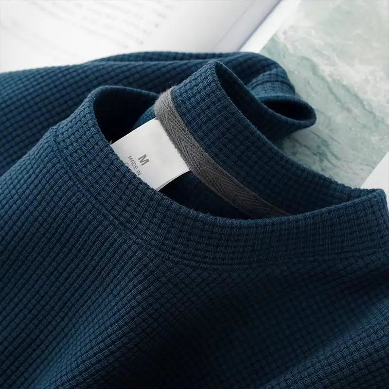 Men's Breathable Waffle Crew Neck Tee