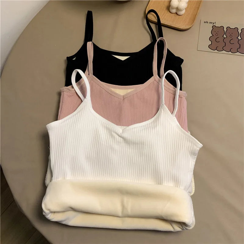 Women's Thermal Velvet Sleeveless Top