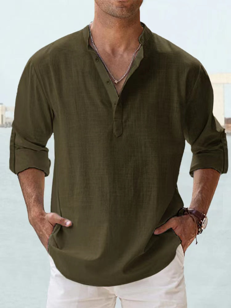 Men's Cotton Linen Casual Shirt