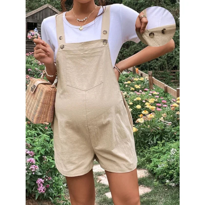 Maternity Cotton Jumpsuit