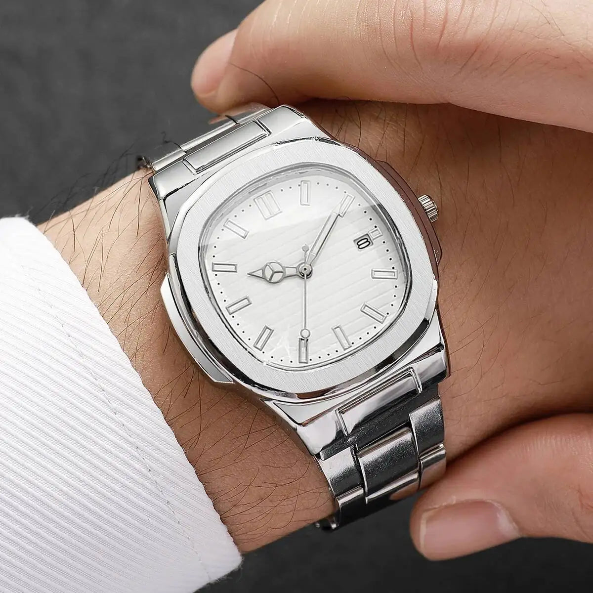 Men's Luxury Square Dial Quartz Watch