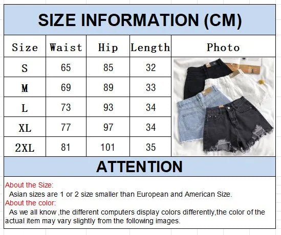 Korean High Waist Ripped Denim Shorts – Y2K Style