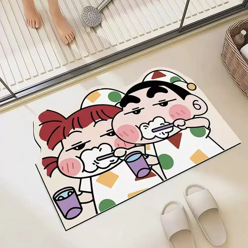 Quick-Dry Anime Bath Mat