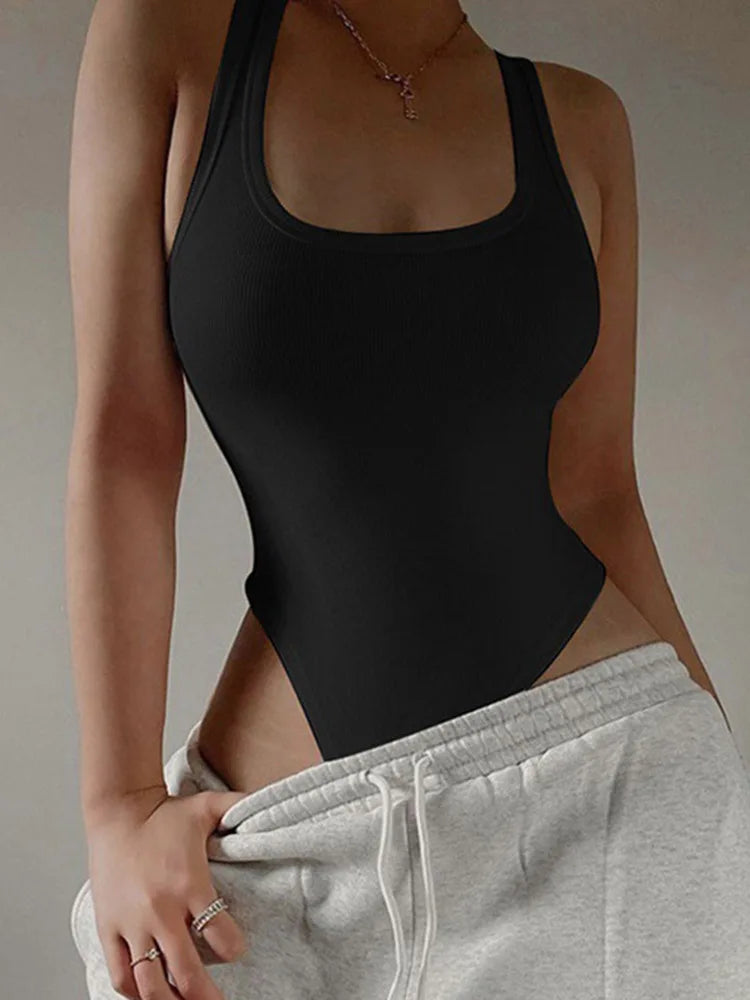 Women's Off-Shoulder Halter Bodysuit